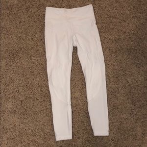 White Lululemon leggings!